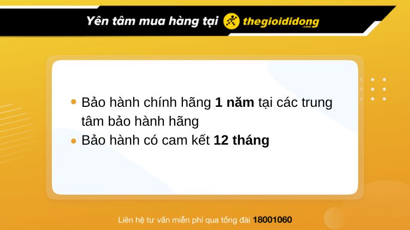 Chính sách bảo hành khi mua sạc dự phòng tại TGDĐ